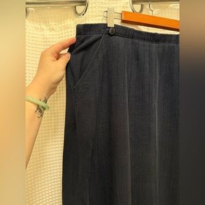 Vintage Liz Claiborne Dark Blue 100% cotton Skirt - L